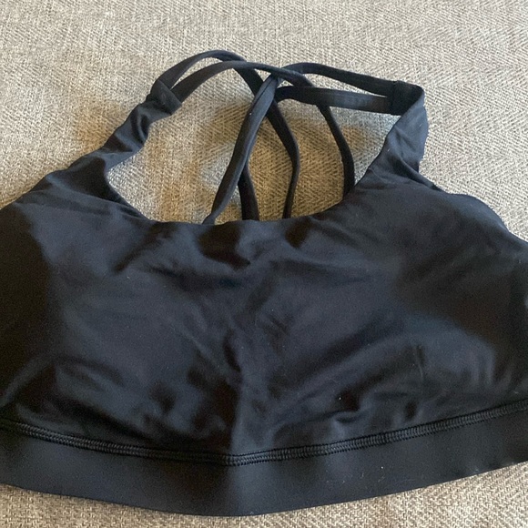 Lululemon Black Sports Bra Size M - Picture 1 of 5